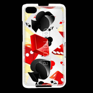 Coque Blackberry Z30 Carte et dés en folie