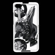 Coque Blackberry Z30 Tuning moto noire