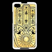 Coque Blackberry Z30 Islam noir et jaune 25