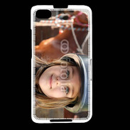 Coque Blackberry Z30 Petite fille équitation
