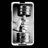 Coque Blackberry Z30 Passion Musculation en noir et blanc