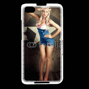 Coque Blackberry Z30 Femme mode militaire US
