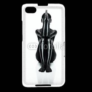 Coque Blackberry Z30 Femme nue body painting noir et blanc 2