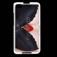 Coque Blackberry Z30 soutien gorge avec une fraise