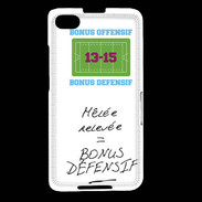 Coque Blackberry Z30 Mêlée relevée Bonus offensif-défensif Blanc