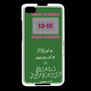 Coque Blackberry Z30 Mêlée relevée Bonus offensif-défensif Vert