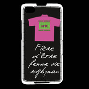 Coque Blackberry Z30 Femme de rugbyman Bonus offensif-défensif Noir