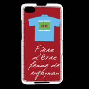 Coque Blackberry Z30 Femme de rugbyman Bonus offensif-défensif Rouge 2