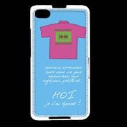 Coque Blackberry Z30 Moi je l'ai épousé Bonus offensif-défensif Bleu