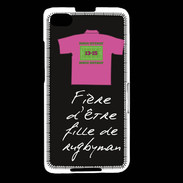 Coque Blackberry Z30 Fille de rugbyman Bonus offensif-défensif Noir