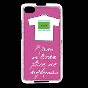 Coque Blackberry Z30 Fille de rugbyman Bonus offensif-défensif Rose