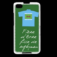 Coque Blackberry Z30 Fille de rugbyman Bonus offensif-défensif Vert 2