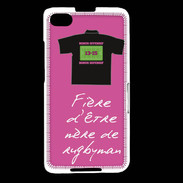 Coque Blackberry Z30 Mère de rugbyman Bonus offensif-défensif Rose 2