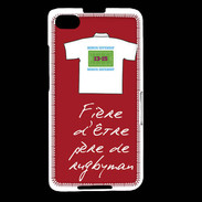 Coque Blackberry Z30 Père de rugbyman Bonus offensif-défensif Rouge