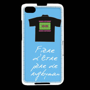 Coque Blackberry Z30 Père de rugbyman Bonus offensif-défensif Bleu 2