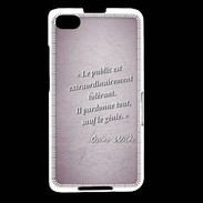 Coque Blackberry Z30 Public génie Rose Citation Oscar Wilde