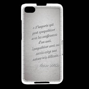Coque Blackberry Z30 Sympathiser Gris Citation Oscar Wilde
