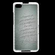 Coque Blackberry Z30 Sympathiser Vert Citation Oscar Wilde