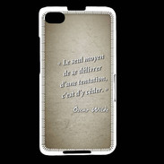 Coque Blackberry Z30 Tentation Sepia Citation Oscar Wilde
