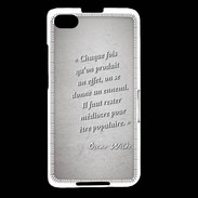 Coque Blackberry Z30 Chaque fois Gris Citation Oscar Wilde