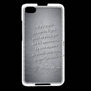 Coque Blackberry Z30 Esprits légers Noir Citation Oscar Wilde