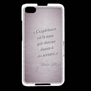 Coque Blackberry Z30 Expérience Rose Citation Oscar Wilde