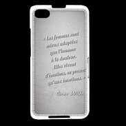 Coque Blackberry Z30 Femmes émotions Gris Citation Oscar Wilde