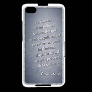 Coque Blackberry Z30 Homme animal Bleu Citation Oscar Wilde