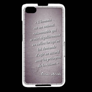 Coque Blackberry Z30 Homme animal Violet Citation Oscar Wilde