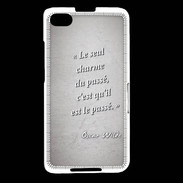 Coque Blackberry Z30 Charme passé Gris Citation Oscar Wilde