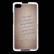 Coque Blackberry Z30 Chose vraie Rouge Citation Oscar Wilde
