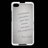 Coque Blackberry Z30 Femmes comprises Gris Citation Oscar Wilde