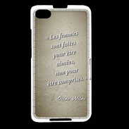 Coque Blackberry Z30 Femmes comprises Sepia Citation Oscar Wilde
