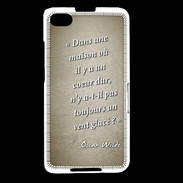 Coque Blackberry Z30 Maison coeur Sepia Citation Oscar Wilde
