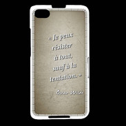Coque Blackberry Z30 Résister Sepia Citation Oscar Wilde