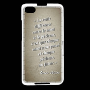 Coque Blackberry Z30 Saint pêcheur Sepia Citation Oscar Wilde