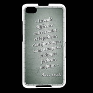 Coque Blackberry Z30 Saint pêcheur Vert Citation Oscar Wilde