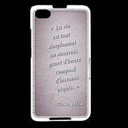 Coque Blackberry Z30 Quart d'heure Rose Citation Oscar Wilde
