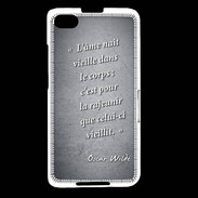 Coque Blackberry Z30 Ame nait Noir Citation Oscar Wilde