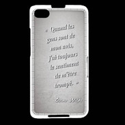 Coque Blackberry Z30 Avis gens Gris Citation Oscar Wilde