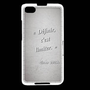 Coque Blackberry Z30 Définir Gris Citation Oscar Wilde