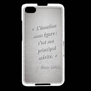 Coque Blackberry Z30 Emotion égarée Gris Citation Oscar Wilde