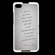 Coque Blackberry Z30 Gens attrayants Gris Citation Oscar Wilde