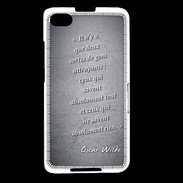 Coque Blackberry Z30 Gens attrayants Noir Citation Oscar Wilde