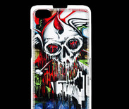 Coque Blackberry Z30 Tête de mort Graffiti couleur