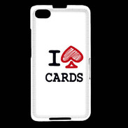 Coque Blackberry Z30 I love Cards spade