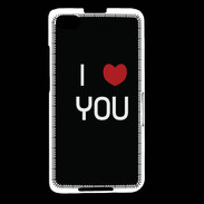 Coque Blackberry Z30 I love you noir