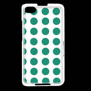Coque Blackberry Z30 pois vert d'eau