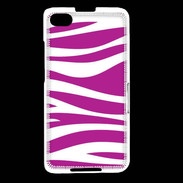 Coque Blackberry Z30 zèbre rose & blanc