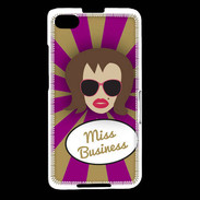 Coque Blackberry Z30 Miss business Chatain